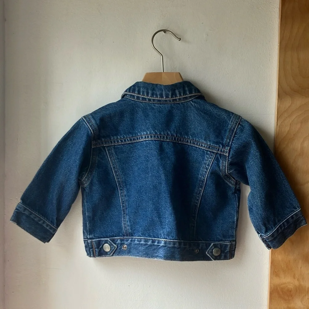 Y2K Old Navy Baby Denim Trucker Jacket unisex size 6-12 months